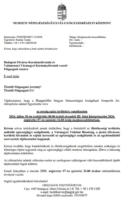 hoseg augusztus 1